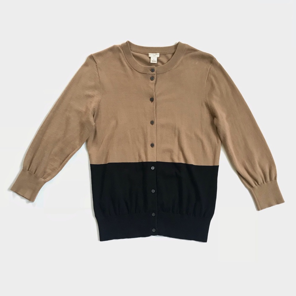 JCREW Color-block Clare Cardigan